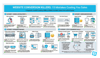 Website Conversion Killers: 15 Mistakes Costing You Sales